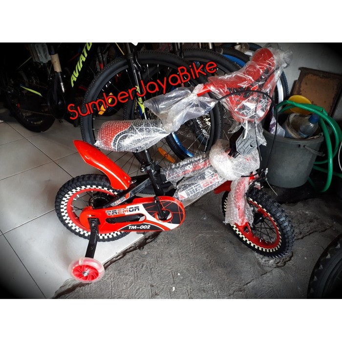 Termurah sepeda anak bmx 12" tremor + roda bantu nyala