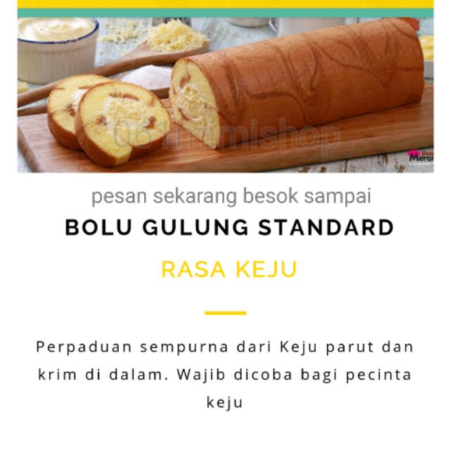 

Bolu Meranti Standar Keju