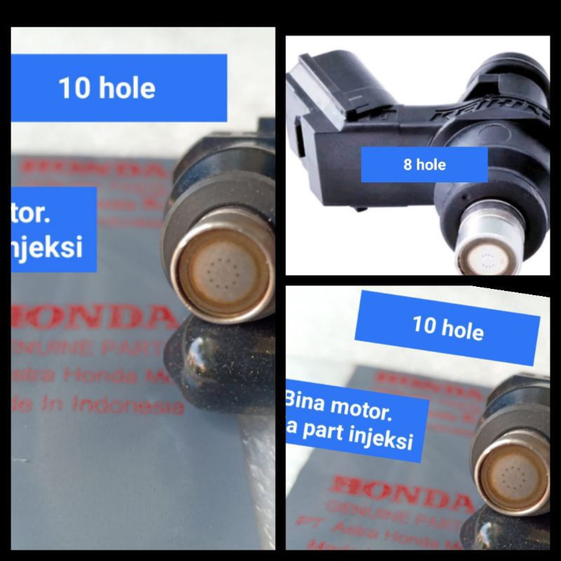 Injector Honda Vario 125 150 Cb Verza CBR 8 hole delapan lubang hol racing 8 hol