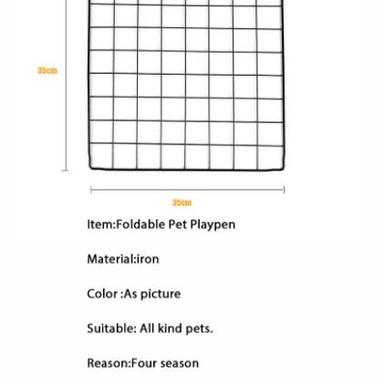 Pasti Promo olla Pet Cage Stackable Pet Fence 35*35CM-DIY Pet Cage For Dog Cat-DIY Pet Metal Wire Ke