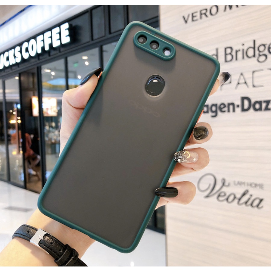 Oppo F9  Frosted camera case cover dove