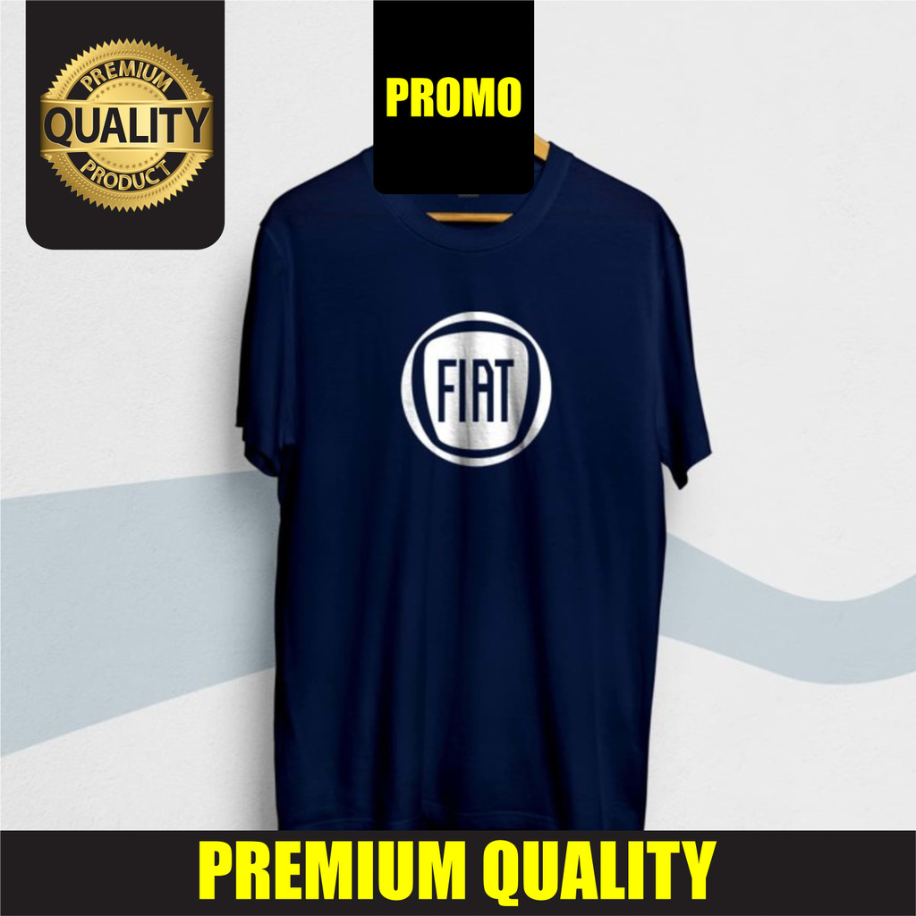 SALE  Kaos / Tshirt Distro Mobil FIAT Logo Terlaris Kaos T-shirt T Shirt Baju Distro Pria Wanita M