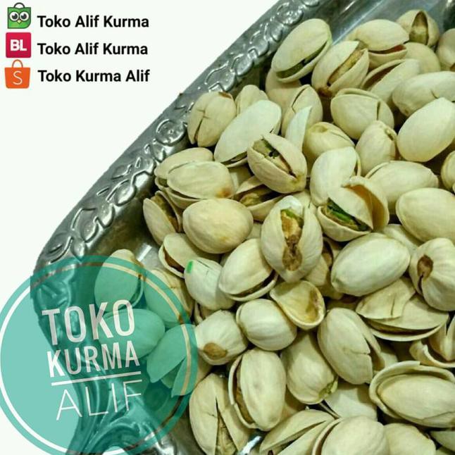 

food Kacang Pistachios (fustuk) 500 Gram