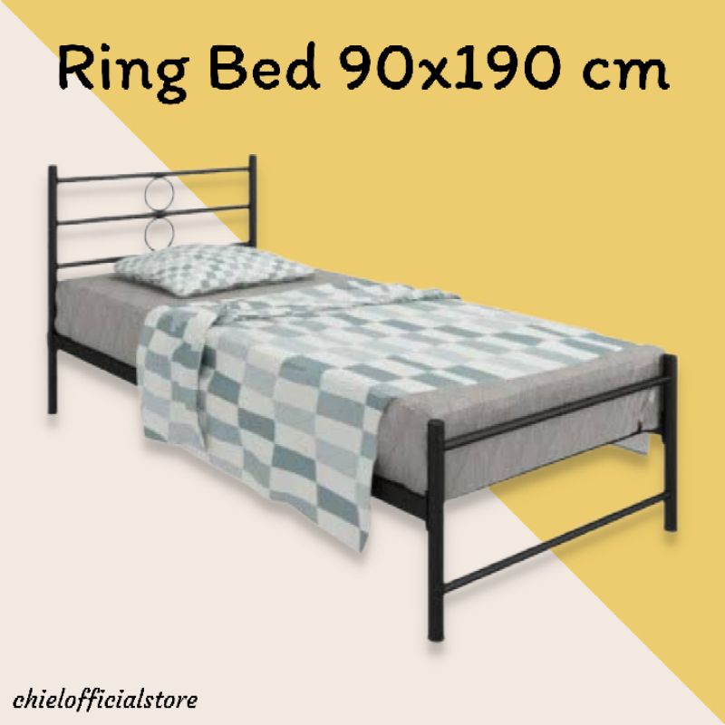 Ranjang Besi 90x190cm 3 kaki Medan