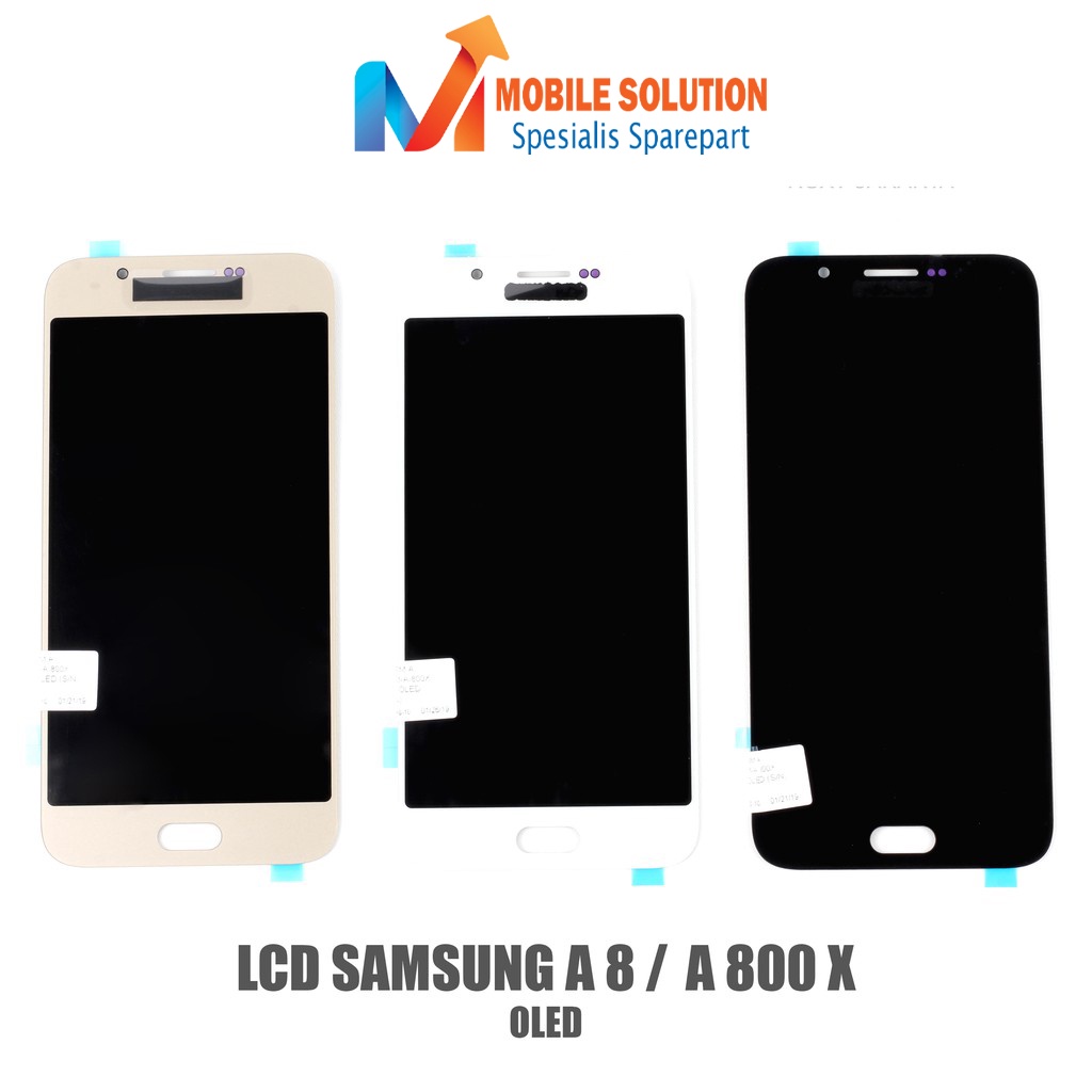 Grosir LCD Samsung A8 A800F  OLED 100% LCD Samsung A8 Duos A800X Fullset Touchscreen Garansi 1 Bulan + Packing / Bubbel