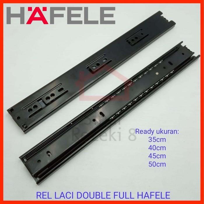 30 cm Rel Laci Double HAFELE / Full Extension Ball Bearing Track Kualitas Terjamin