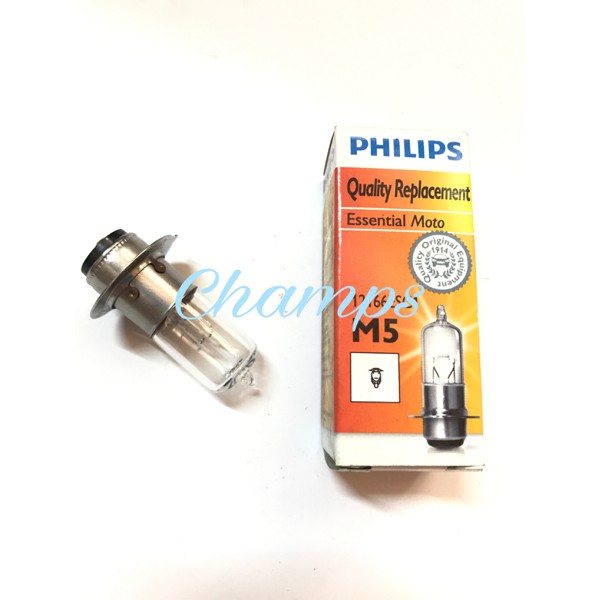 Lampu Bohlam Halogen Motor Philips Essential Moto M5 18/25/35 Watt