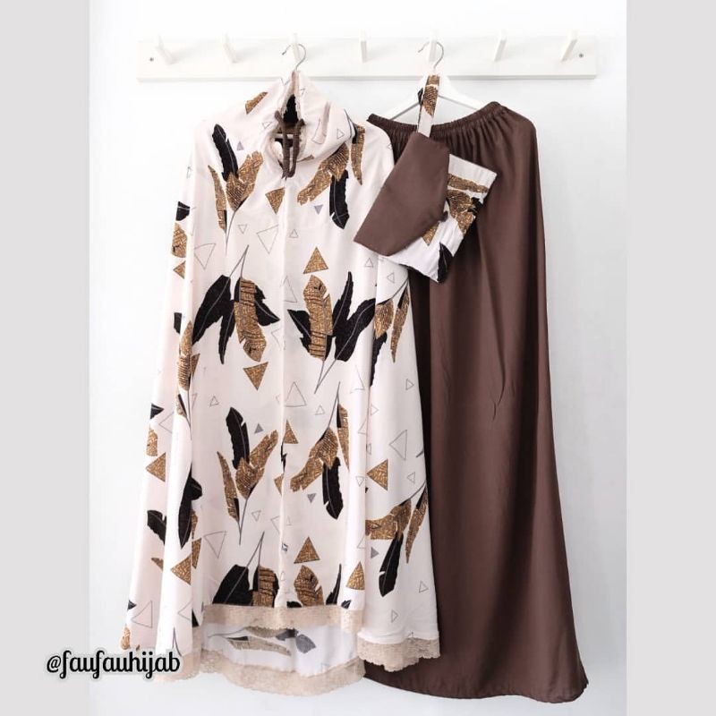 Mukena Faufau butik Selma Pohon pisang (tali karet)