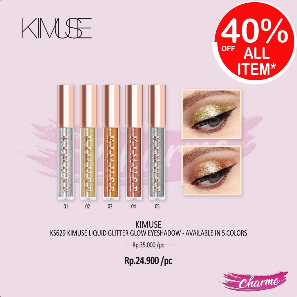 (READY &amp; ORI) KIMUSE Liquid Glitter Glow Eye Shadow Eyehadow KS629 KS 629