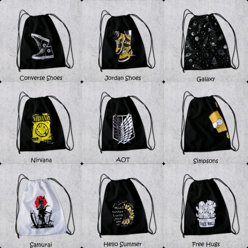 Tas Serut Terbaru - Tas Serut Anti Air Pria Dan Wanita - Tas Serut Waterproof