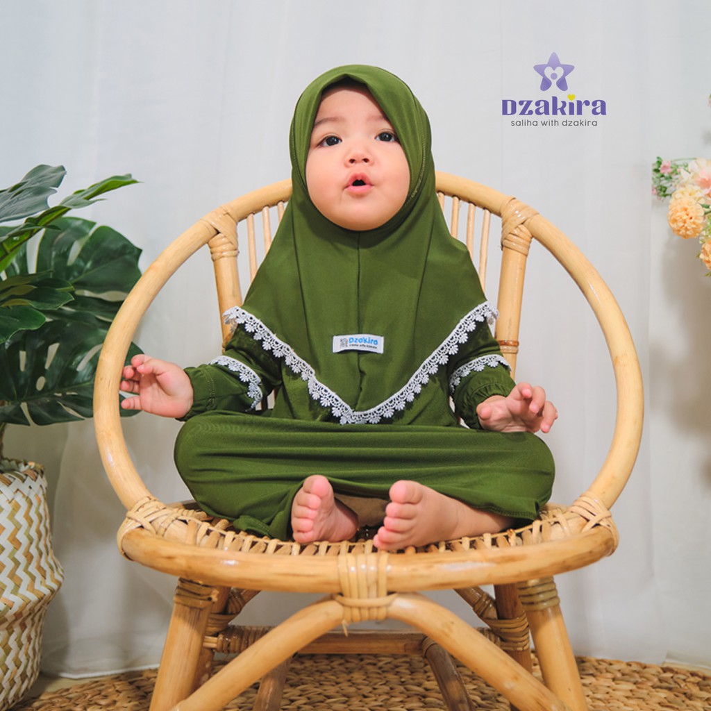 GAMIS BAYI KAIRA GAMIS BAYI RENDA ARMY JERSEY PREMIUM ORIGINAL BY DZAKIRA