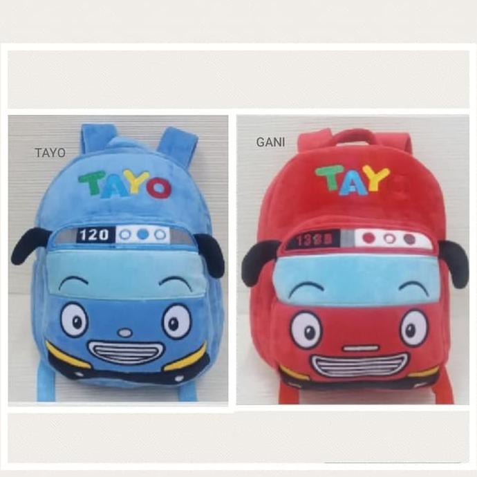 Tas Ransel Anak Paud Boneka Karakter Tayo Gani Size L Import K6 Original