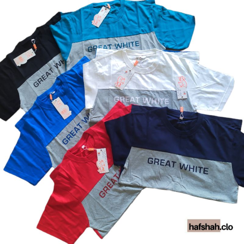 Kaos Distro Ie Tuna Motif 3 Warna [L-XL]