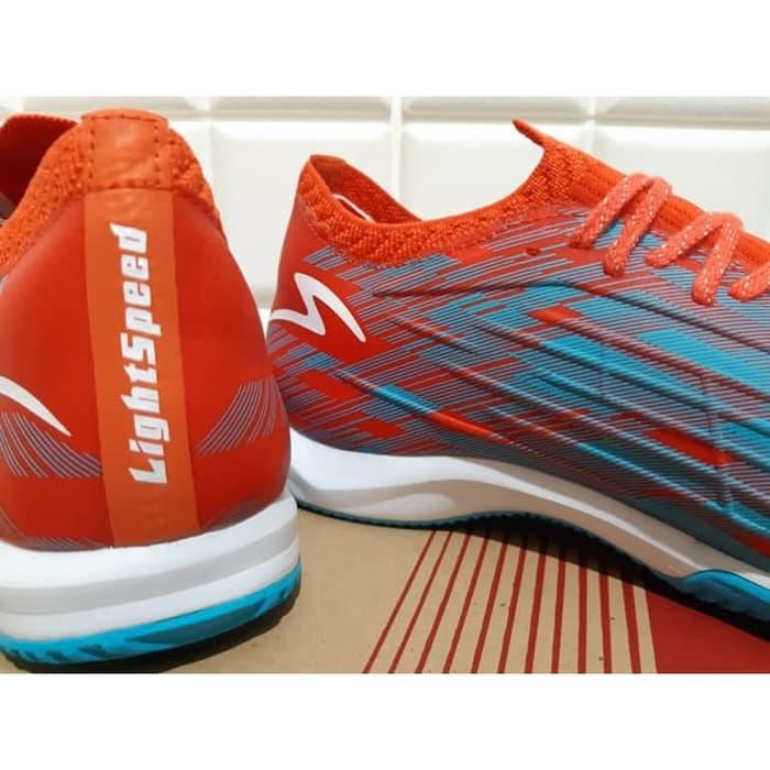 ORIGINAL Sepatu Futsal Specs Acc Lightspeed II Elite IN Flame / Blue