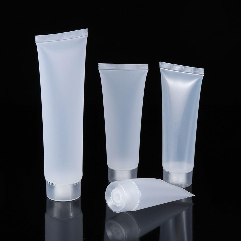 POPULAR 2PCS Matte/Clear Refillable Bottle Travel Size Shampoo Holder Lotion Packing Portable Empty Squeeze Containers Makeup Tool Cream Tube/Multicolor