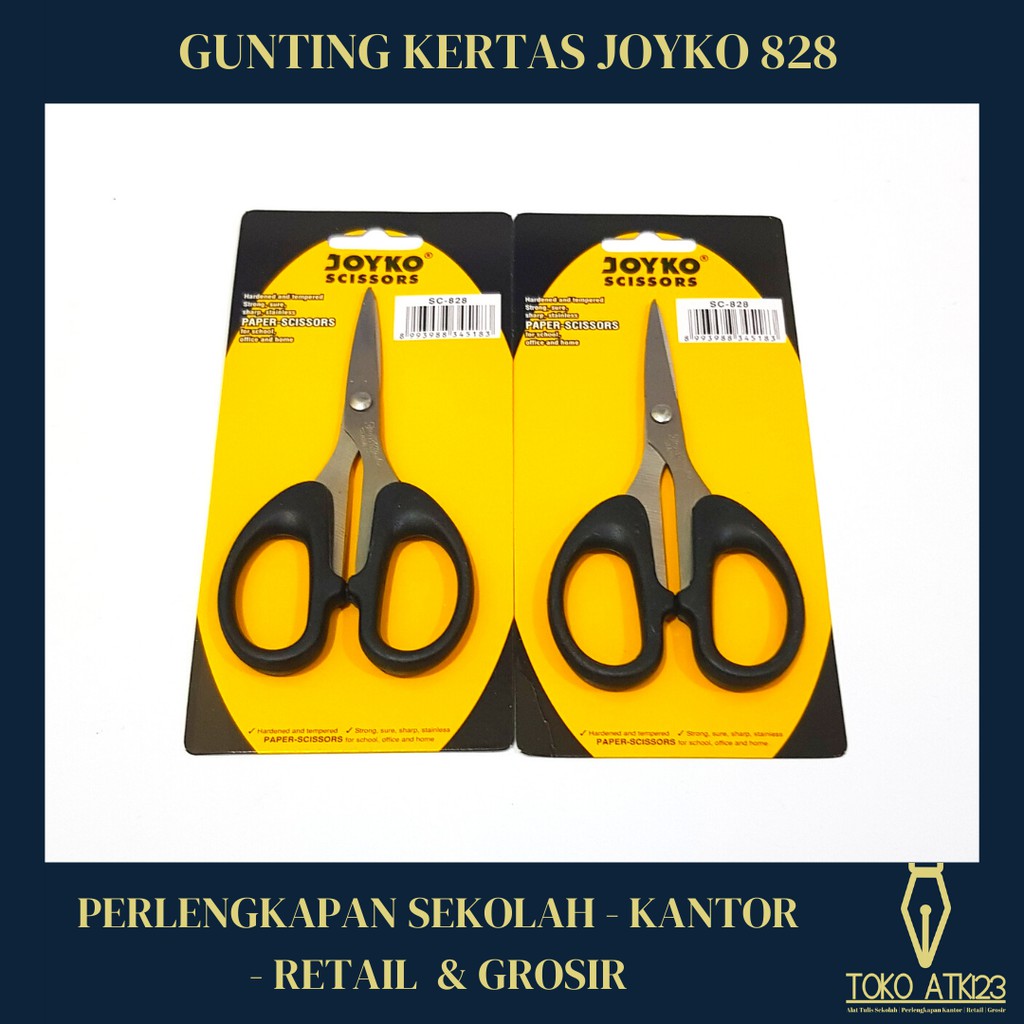 Gunting Kertas Stainless Steel / Stationary Scissors Joyko SC-828