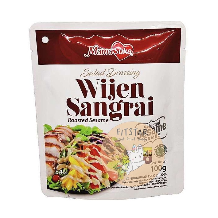 

Mamasuka Wijen Sangrai Roasted Sesame salad dressing 100 gram Halal (Pouch)