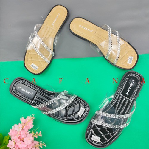 Sandal Wanita Slop Permata SDL126