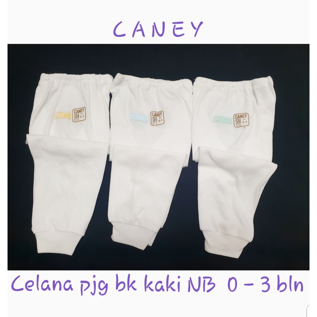 CANEY - Celana Panjang Buka Kaki 0-3bln (3pcs)