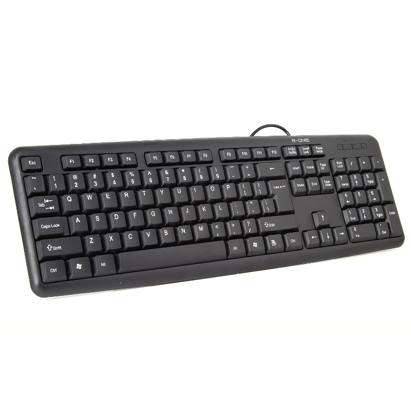 Promo Murah Keyboard USB dari R-ONE Yang Mempunyai desain Simpel!! - Hitam