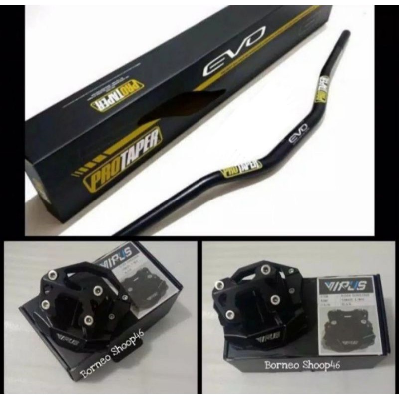 Raiset stang set + stang fatbar protaper Xmax paket Raiser stang + stang fatbar protaper Xmax