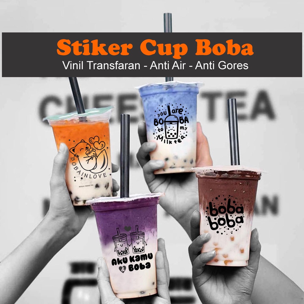 

STIKER CUP BOBA isi 100 pcs