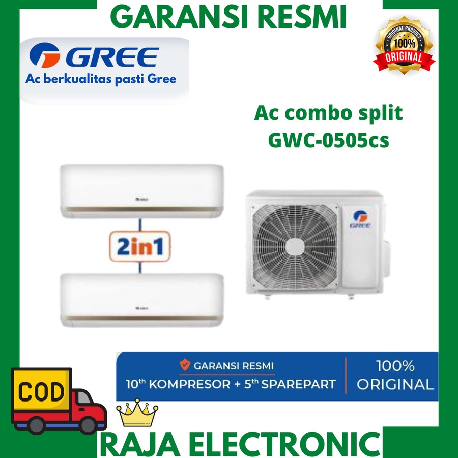 AC GREE GWC-0505CS AC MULTI COMBO SPLIT INVERTER 1/2 +1/2 PK
