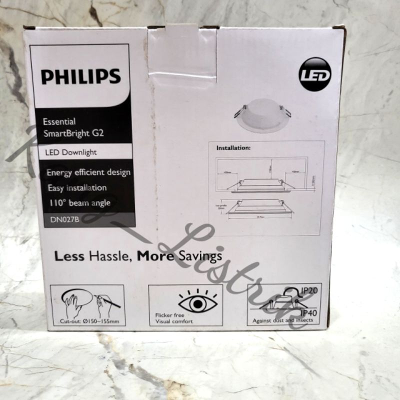 PHILIPS LED Downlight DN027B G2 15W 1200lm 220-240V D150 bulat