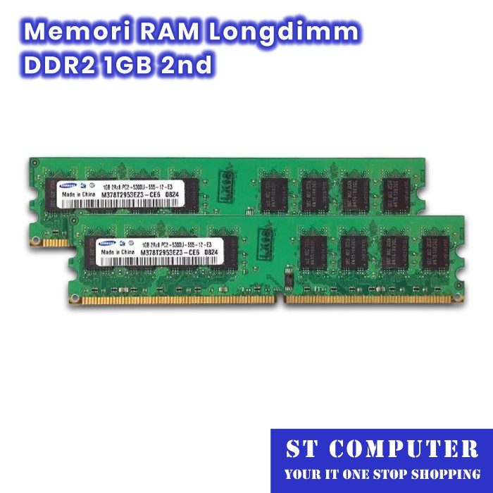 Memory RAM DDR2 1GB Longdimm Second memori komponen Komputer PC Desktop