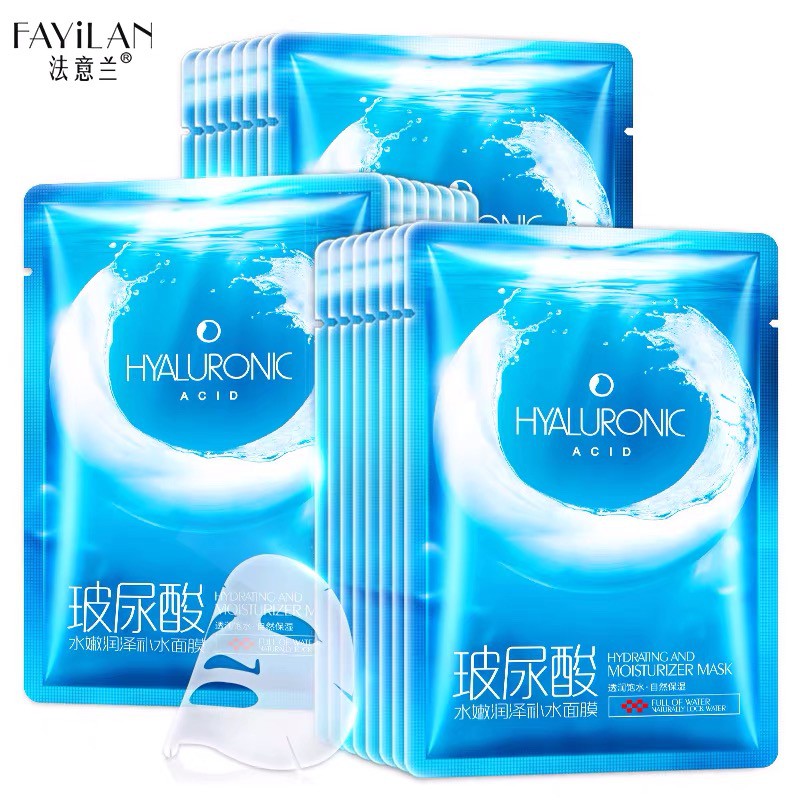 Fayilan Hyaluronic Acid Hydratring and Moisturizer Mask Facial Sheet Face Mask Masker Wajah Topeng