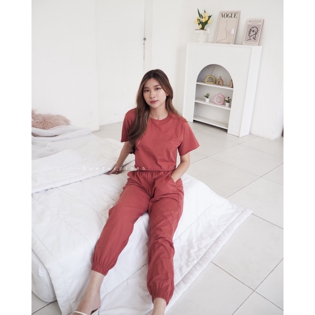 Kimbab jogger set / set jogger / celana jogger wanita-2