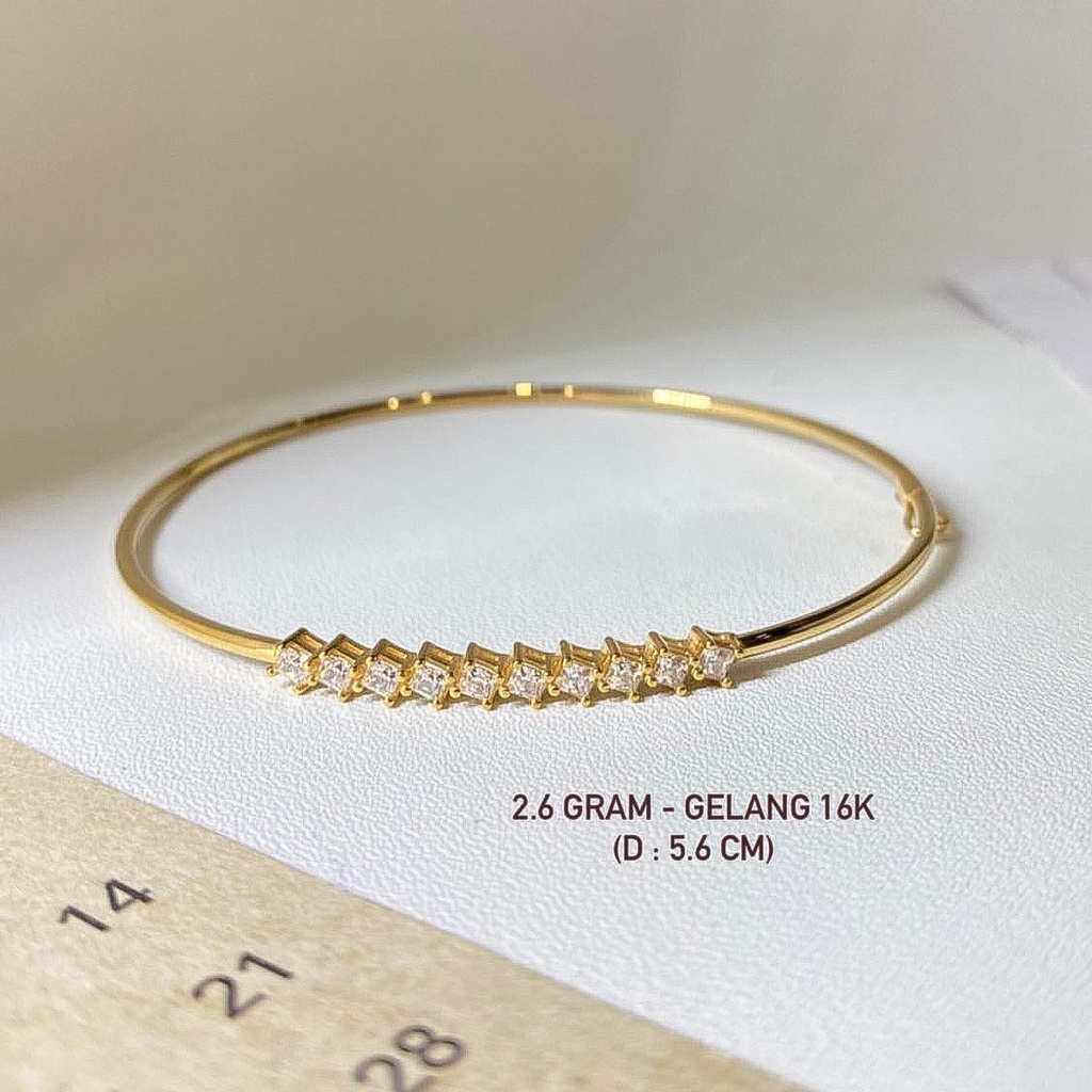 Banyak motif yaa Gelang oval anak dan dewasa emas asli kadar 700 70 16k keylock love rolexx branded crown kupu2 bintang krum putih cartie bulat tangan korean aesthetic gold bangle