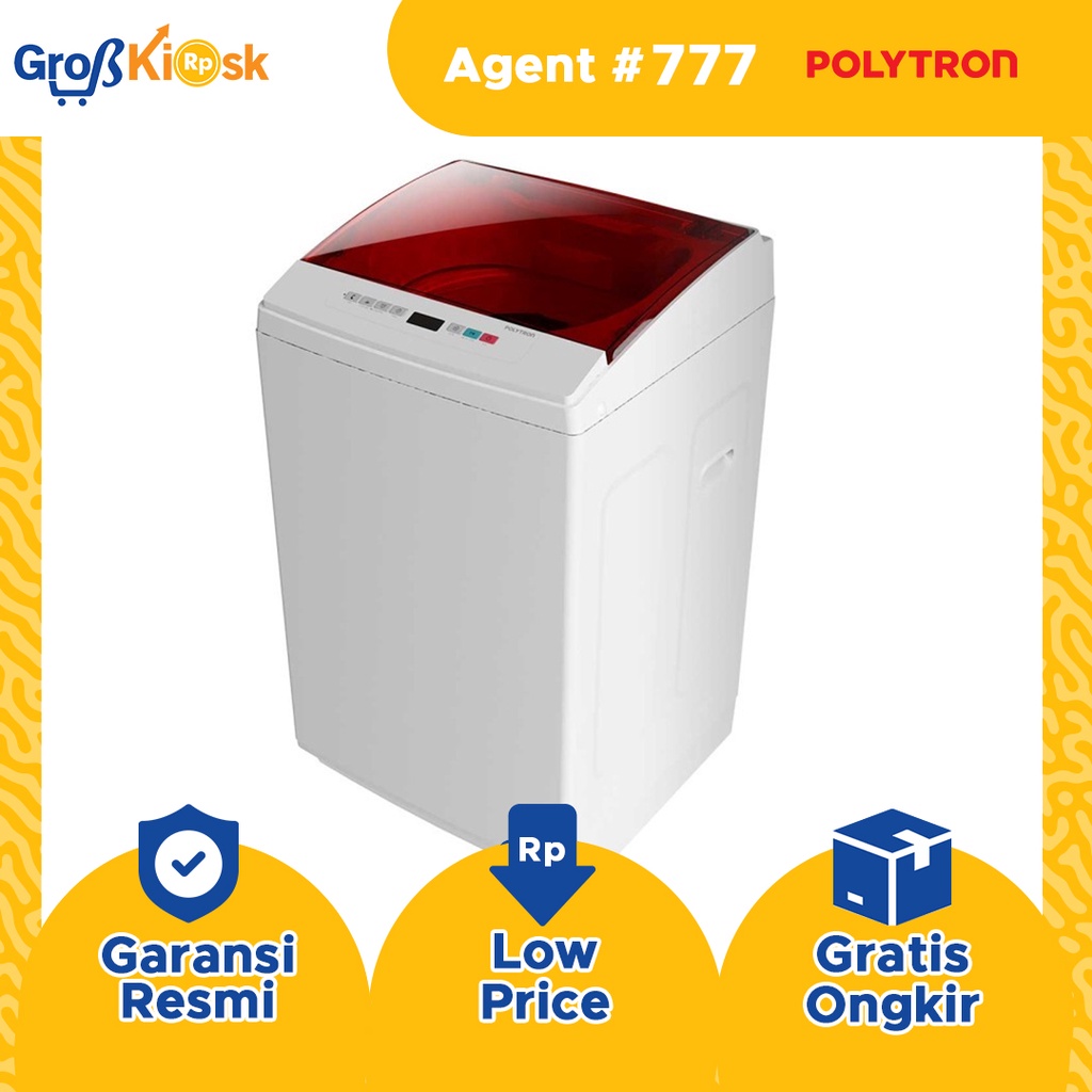 Mesin Cuci Full auto 1 Tabung Polytron 7,5 Kg PAW 7527 / PAW-7527