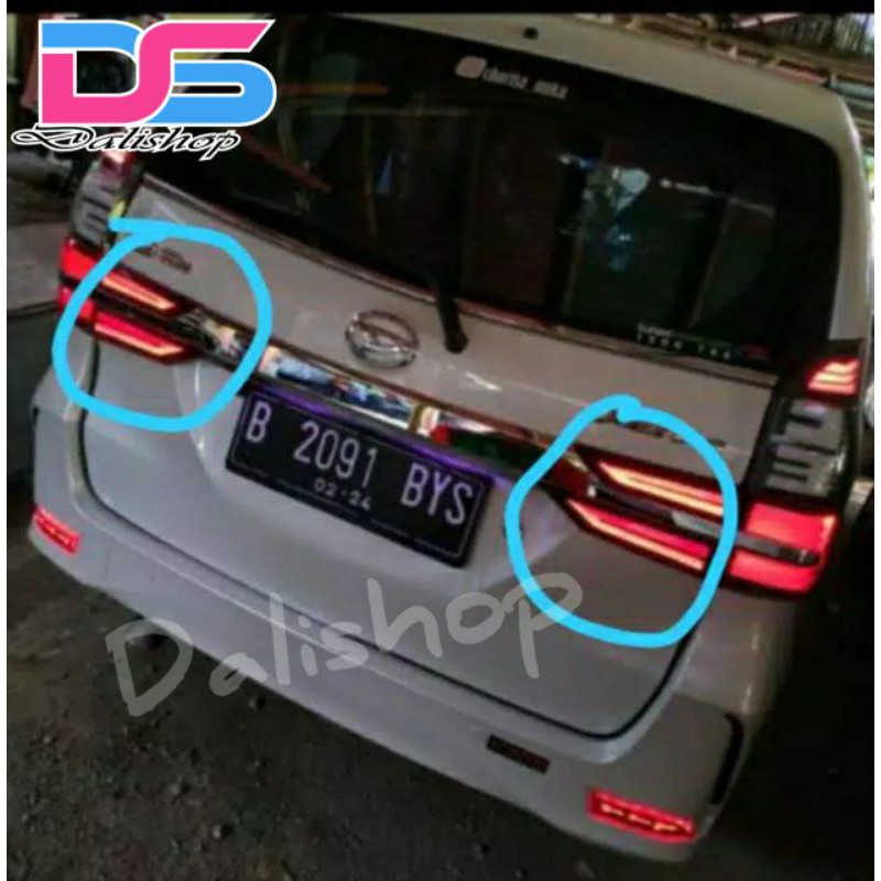 Custom Reflektor pintu bagasi avanza xenia 2019 up lampu avanza xenia