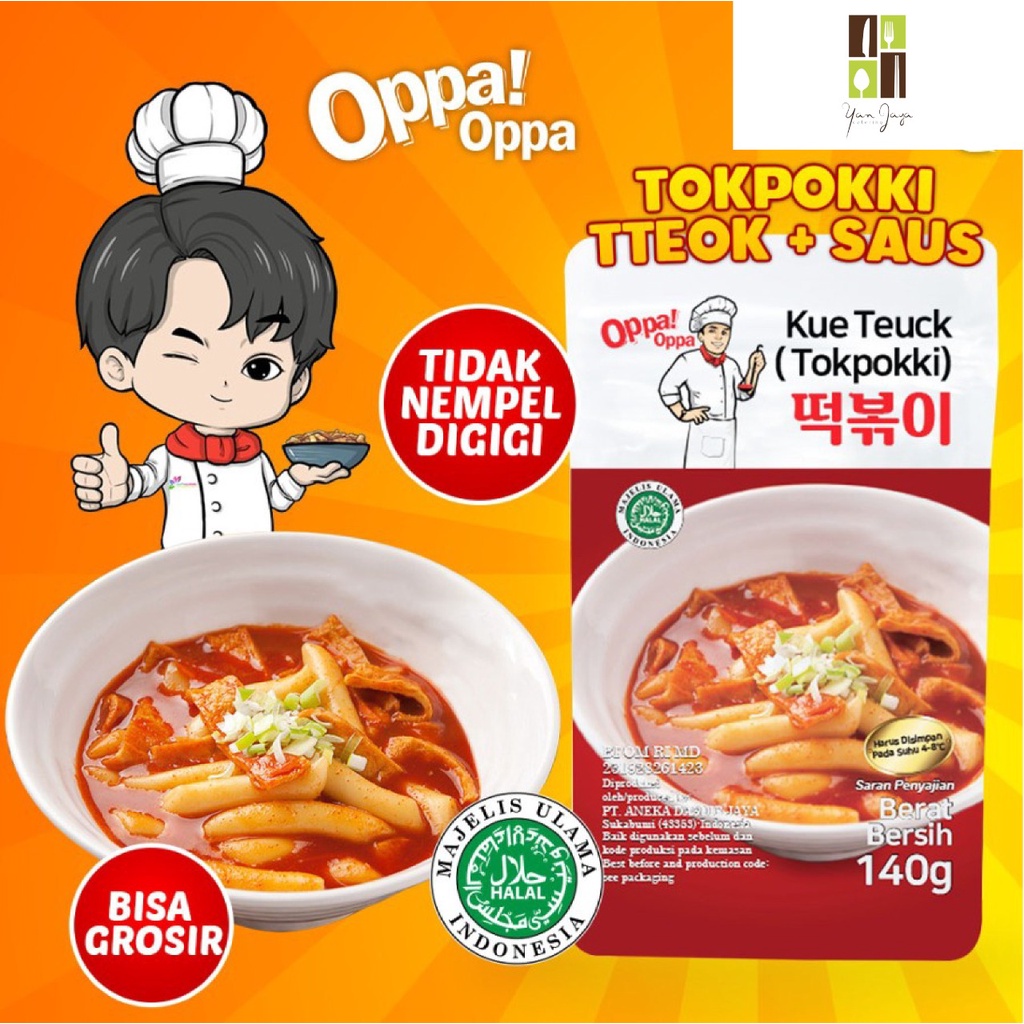 TTEOKBOKKI TOPOKKI PAKET 100 GR DAN SAUS 40 GR