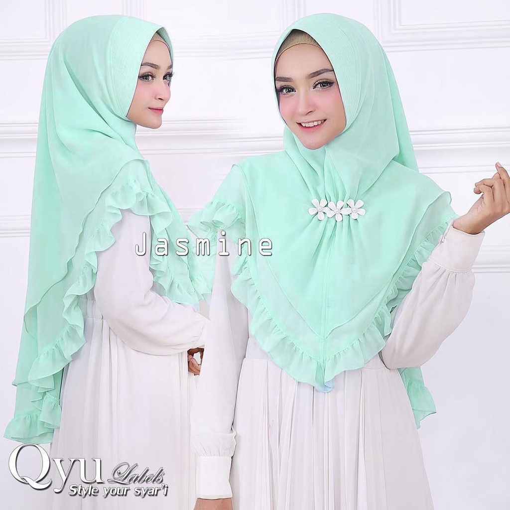 KHIMAR NABILLA JASMINE BERGO INSTAN DOUBLE LAYER SIFON HIJAB SYARI-3