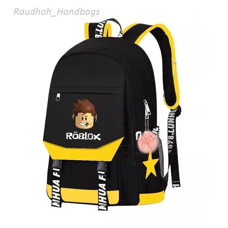 NIQABIS Tas Ransel Anak Laki Laki ROBLOX Tutup Tas Sekolah Anak SD SMP Tas Punggun Anak Cowok Murah