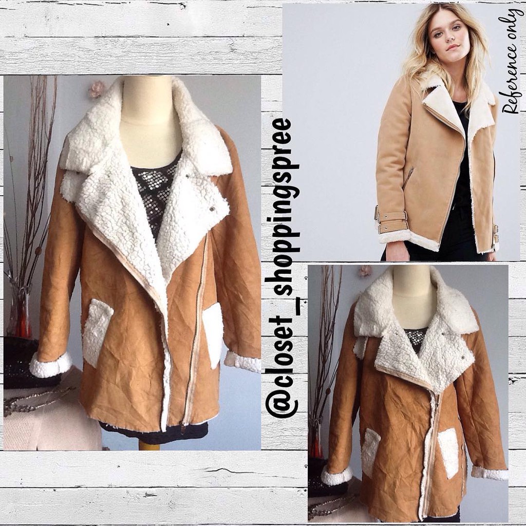 Jaket Second Suede Moto Jacket