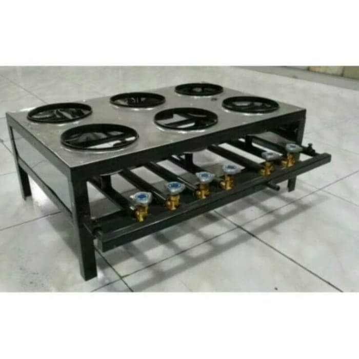 TERLARIS kompor gas martabak serabi solo mini 6 tungku 6 jalur untuk INTERNASIONAL