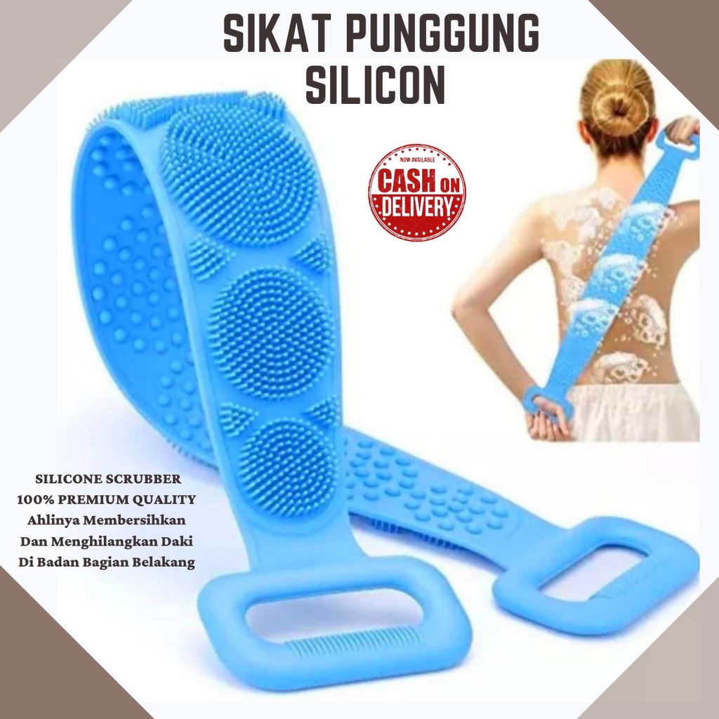 TERBARU!!! Alat Mandi Penggosok Punggung dan Sikat Punggung Silikon