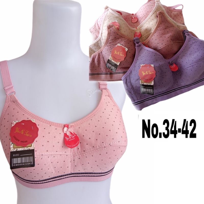 BH JUMBO SABLON POKADOT READY SPORT BRA 34 36 38 40 42( BH BINTIK)