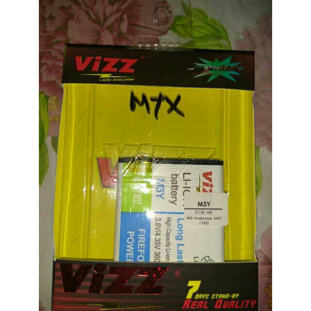 Baterai Battery Smartfren Andromax M3Y atau Smartfren Andromax M3Z Double Power vizz