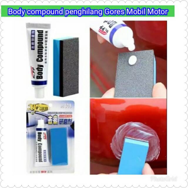 Body Compound Poles penghilang baret Gores Body Mobil Motor