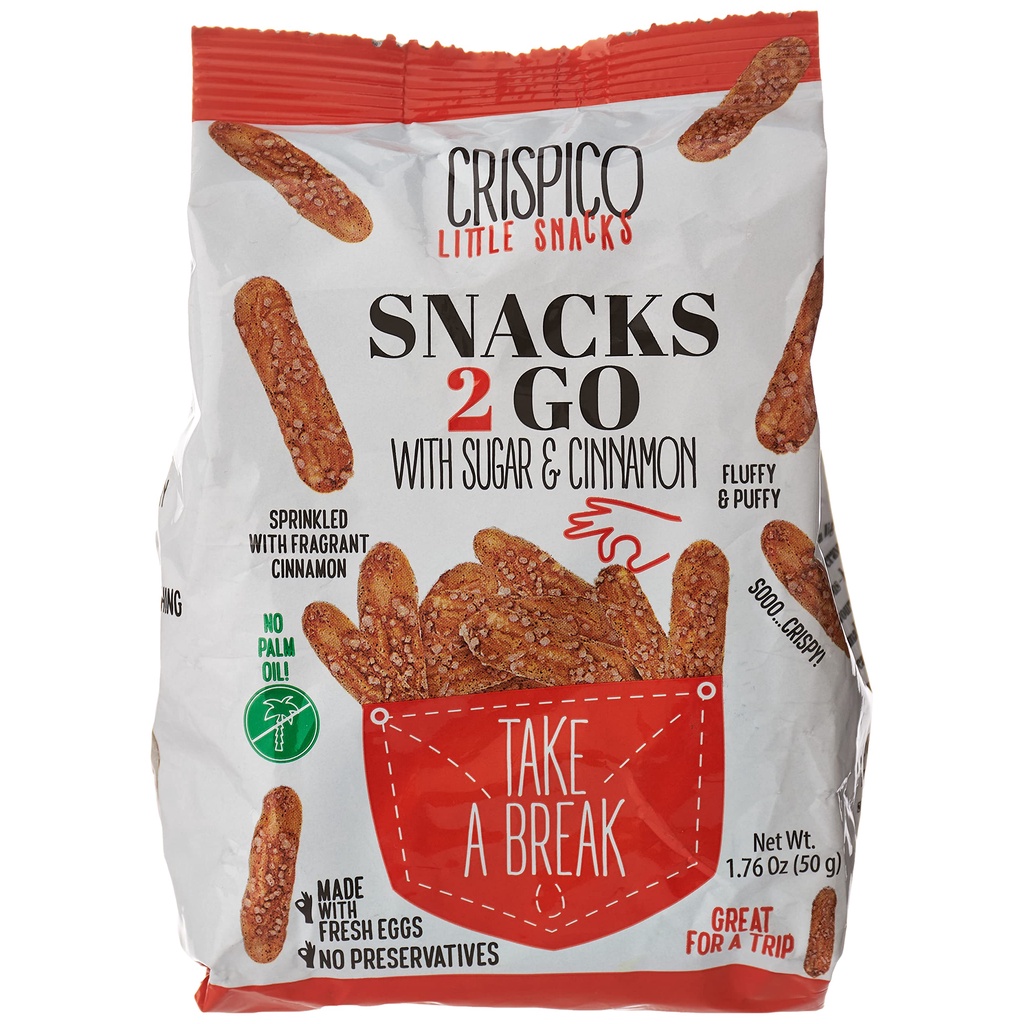 Crispico snacks 2 go with Sgr Cinnamon 50gr