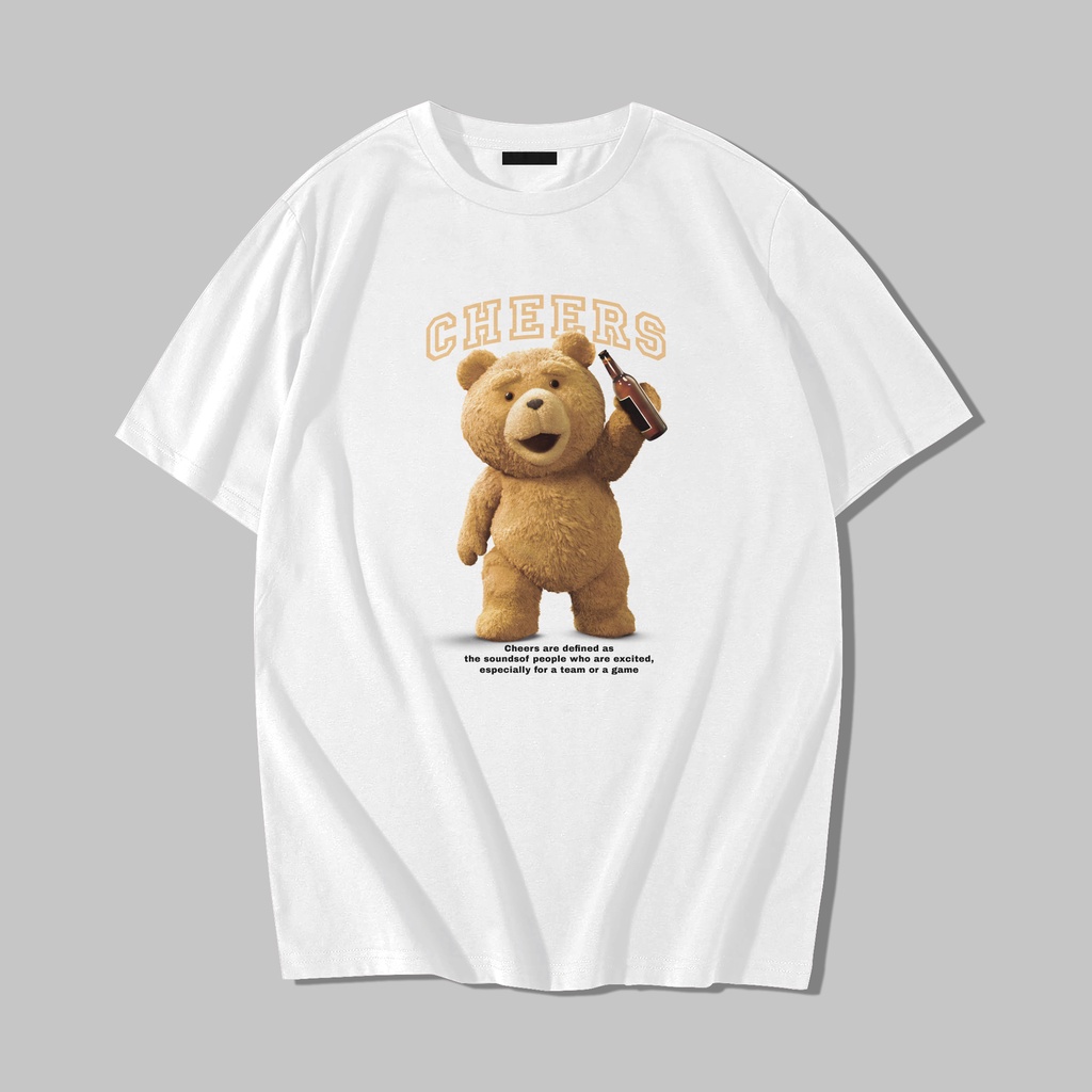 Kaos Distro Oversize Beruang Metal / Kaos Oversize Teddy Bear Metal