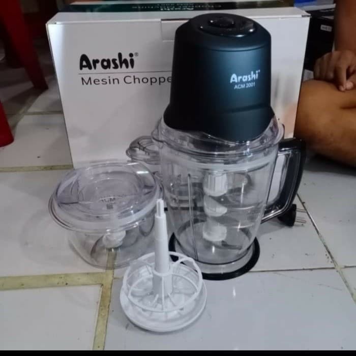 ARASHI ACM 2001 - Food Chopper / Pengiring Daging 2 Liter