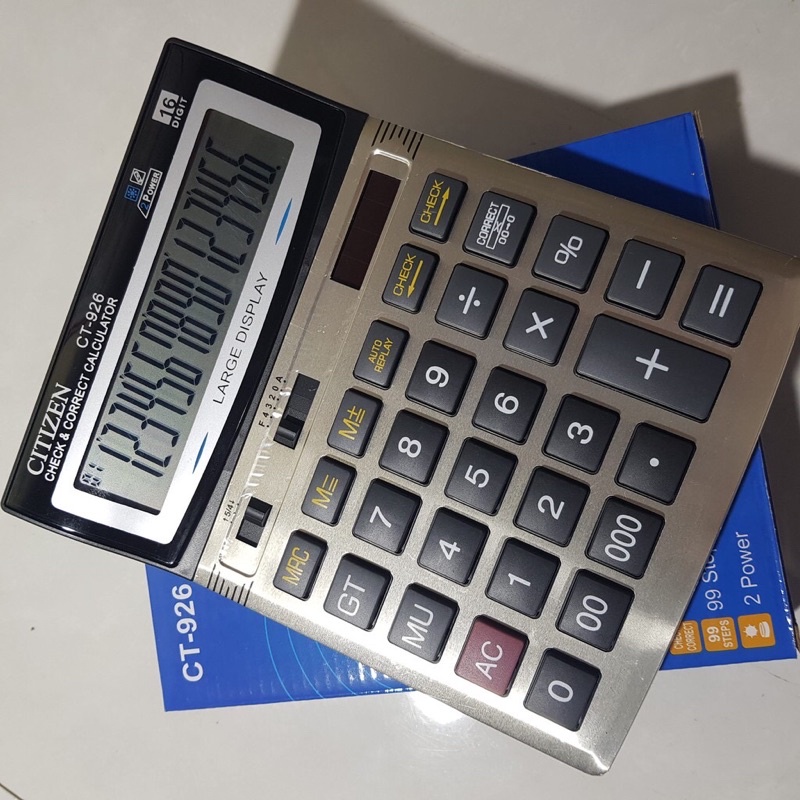 

Promo Kalkulator Citizen BESAR CT 926 16 Digit - Kalkulator Dagang Warung Besar / Kalkulator MURAH