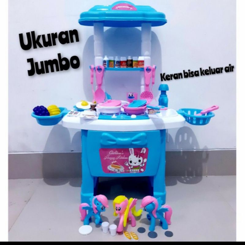 Mainan Kitchen Set Jumbo - Masak Masakan Besar Anak Perempuan Cewek