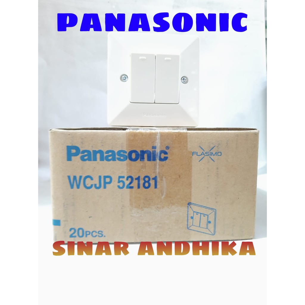 SAKLAR SERI KECIL FLASIMO PUTIH PANASONIC WCJP 52181