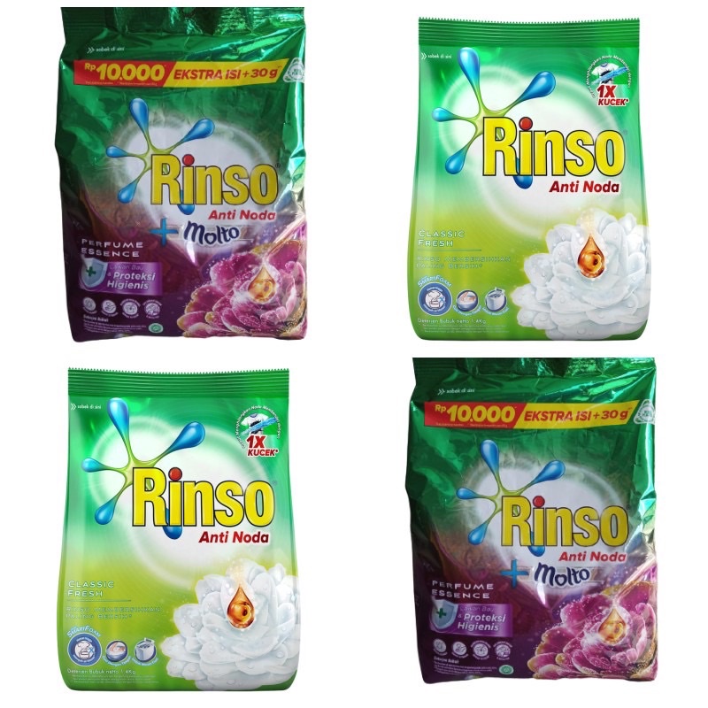 Rinso Anti noda + molto detergent powder 460g/All varian
